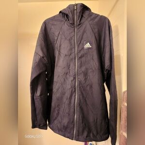 Womens blue adidas jacket size S